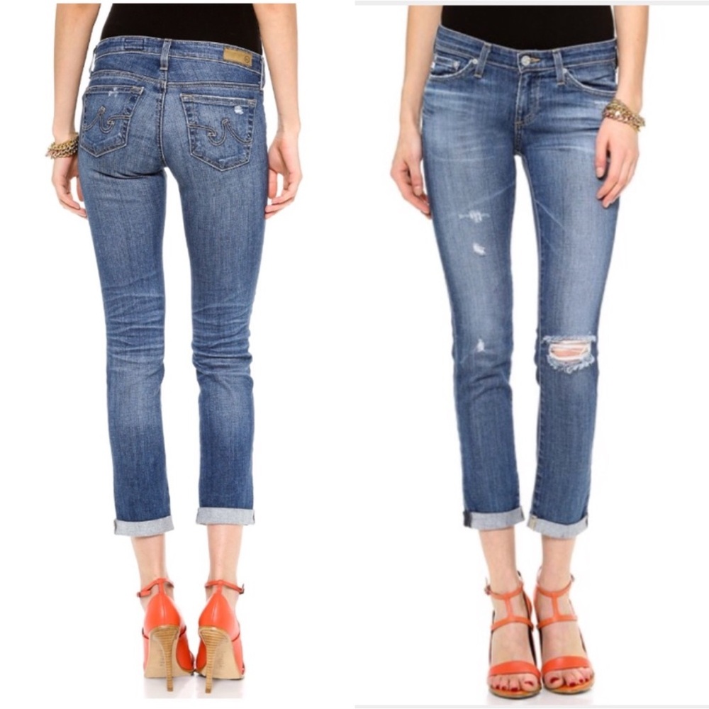 AG The Stilt Cigarette Roll-Up jeans